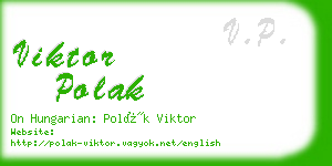 viktor polak business card